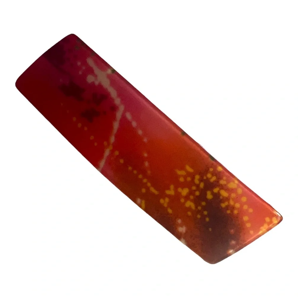 1980’s Vintage Bright French‎ Bar Barrette, Deadstock, 3” Long